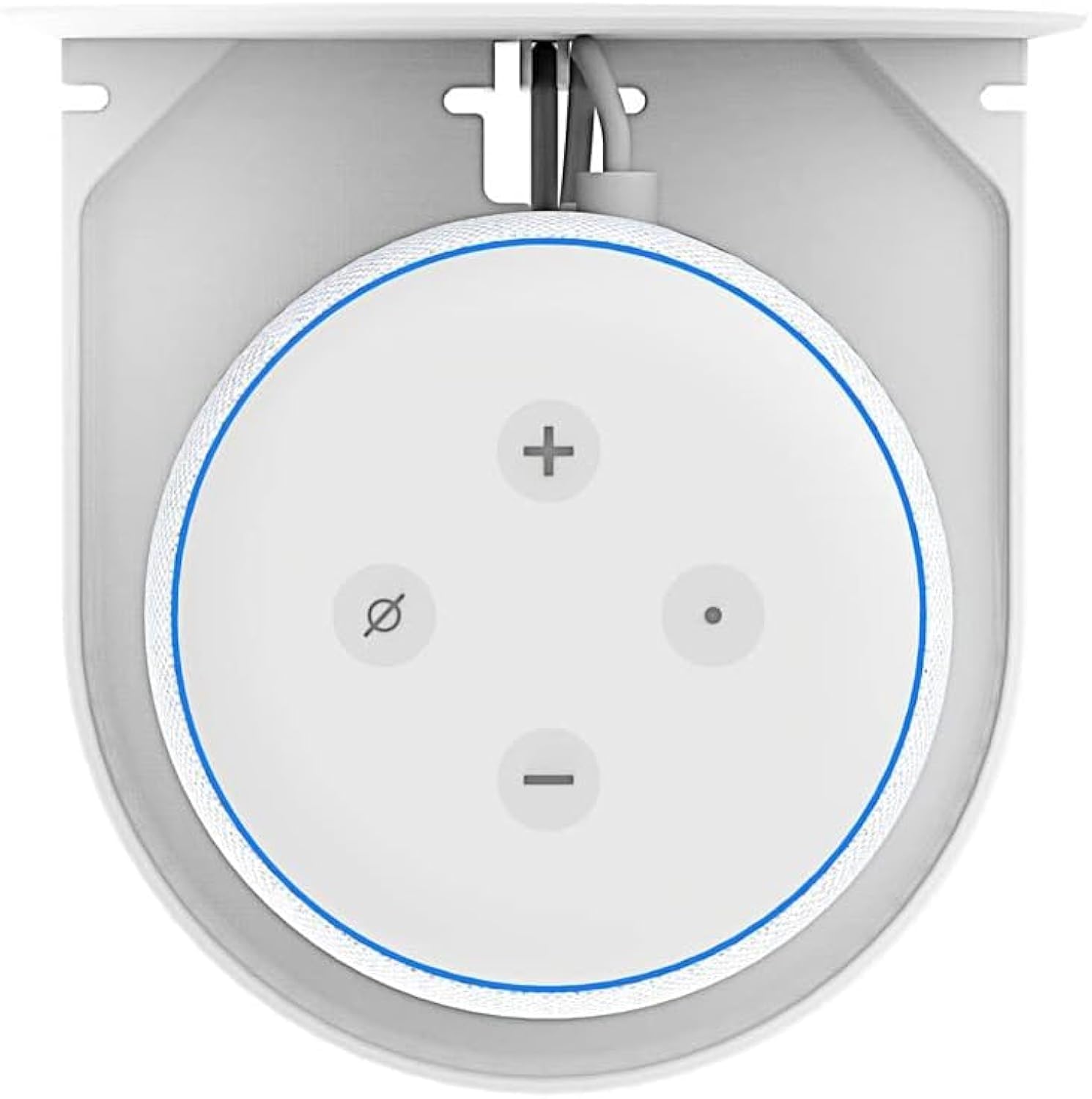 A335 - Soporte de pared para Amazon Echo Pop de Amazon Echo Pop Soporte, accesorios para altavoces Amazon Echo Pop (1 unidad, blanco)