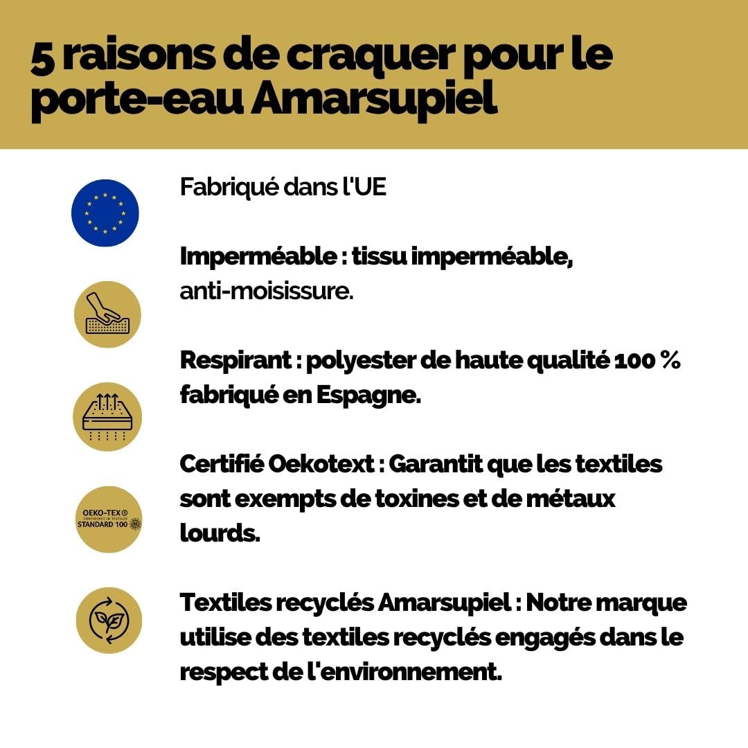 Amarsupiel | Porte-bébé à eau | Séchage ultra rapide | Porte-bébé ergonomique | Certifié OEKOTEX | Fabriqué en Espagne | Facile à utiliser