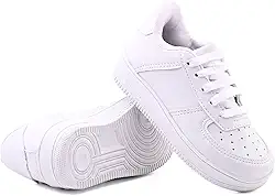 Tenis Casual Infantil Unissex Confortavel Branco Solado Leve Moda Estilo Retro Criança Feminino Masculino Bebe