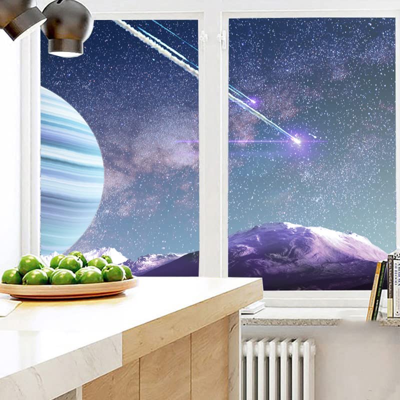 Pellicola protettiva per finestre, motivo arcobaleno lungo, adesivo statico, adatto per porte in vetro dell'ufficio domestico (45x300 cm) | Leroy Merlin