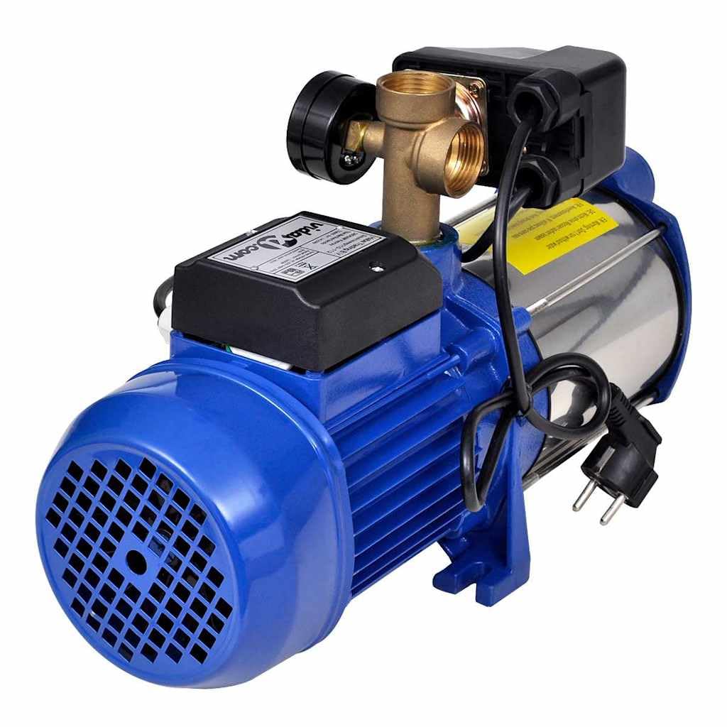 Strahlpumpe mit Messgerät 1300 W 5100 L/h blau