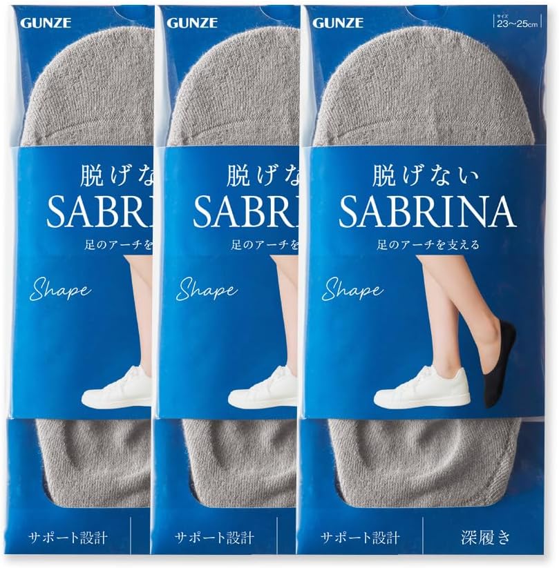 Amazon.co.jp: [グンゼ] フットカバー SABRINA/サブリナ 3足組