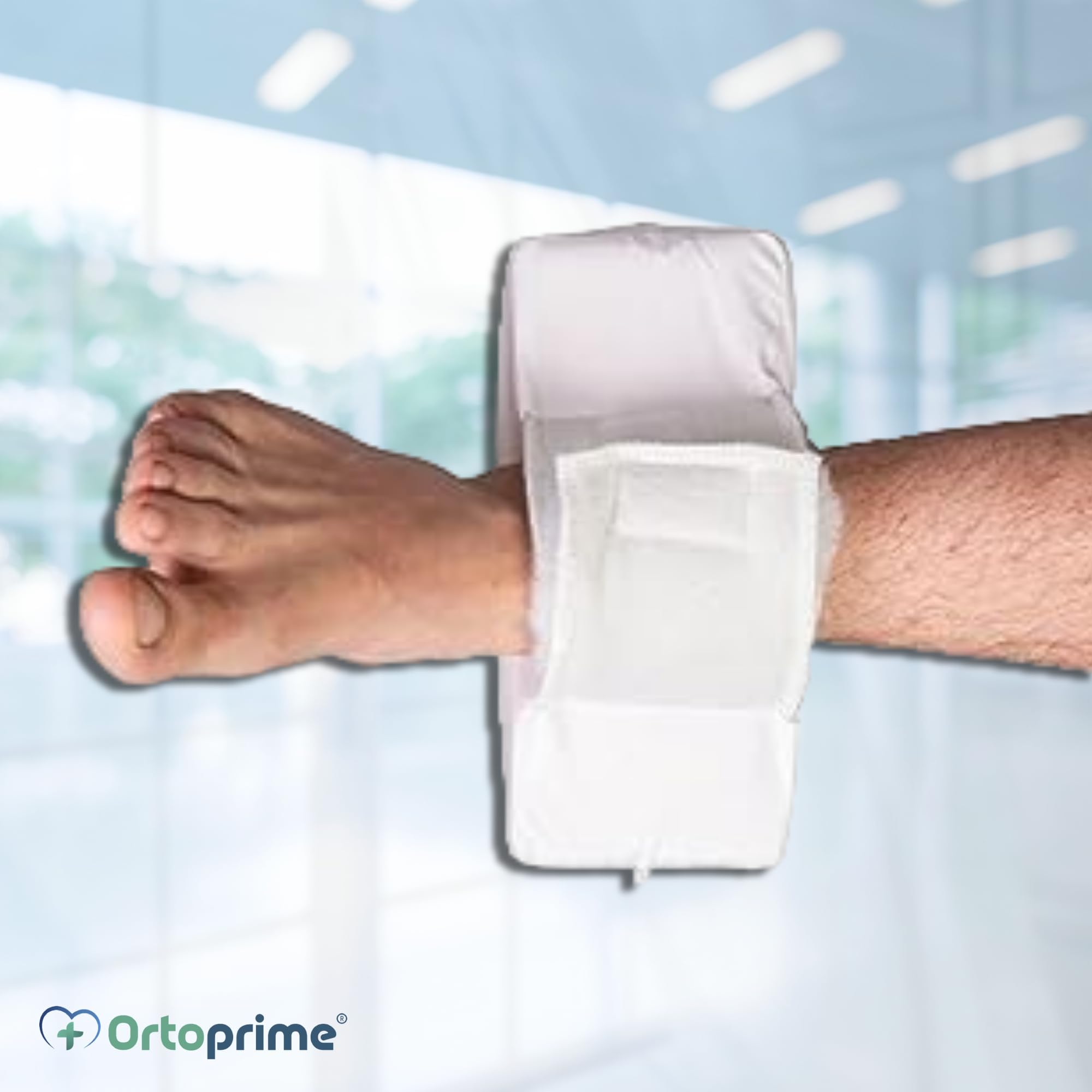 OrtoPrime Pack 2 Taloneras Antiescaras Forma Curva - Protector Ortopédico de Talón Pies y Codos - Par Dos Unidades - Talla Universal Adaptable - Cojines Antiescaras para Silla de Ruedas y Cama