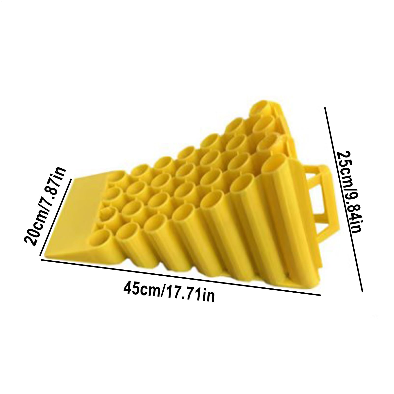 Cunei per ruote, blocco per pneumatici antiscivolo, tappo in resistente | stabilizzatore di parcheggio portatile, presa pesante, strumento di sicurezza, affidabile per auto, SUV, camion