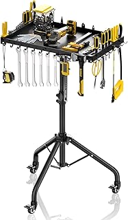 Small Rolling Tool Cart with Adjustable Height