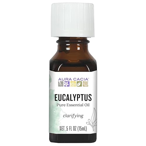 Aura Cacia Aceite esencial puro, eucalipto, 0.5 onzas líquidas