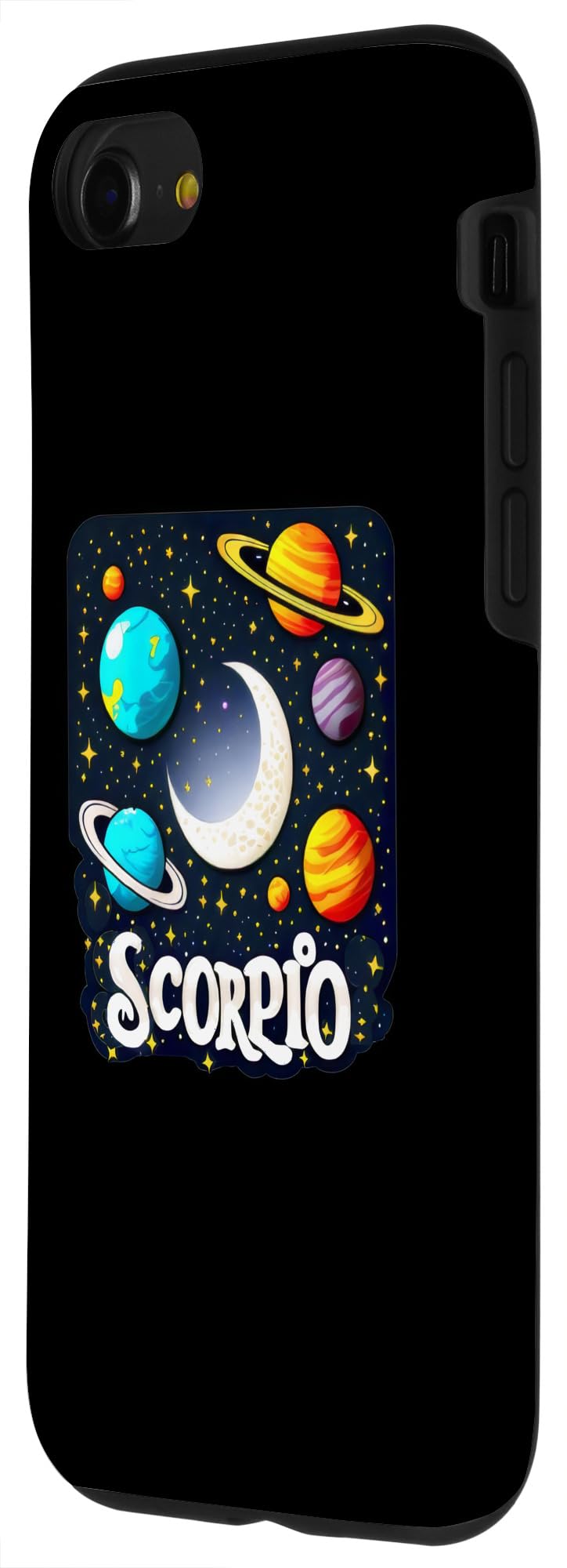 iPhone SE (2020) / 7 / 8 Scorpio astrology sun sign galaxy moon planet stars zodiac Case - Image 2