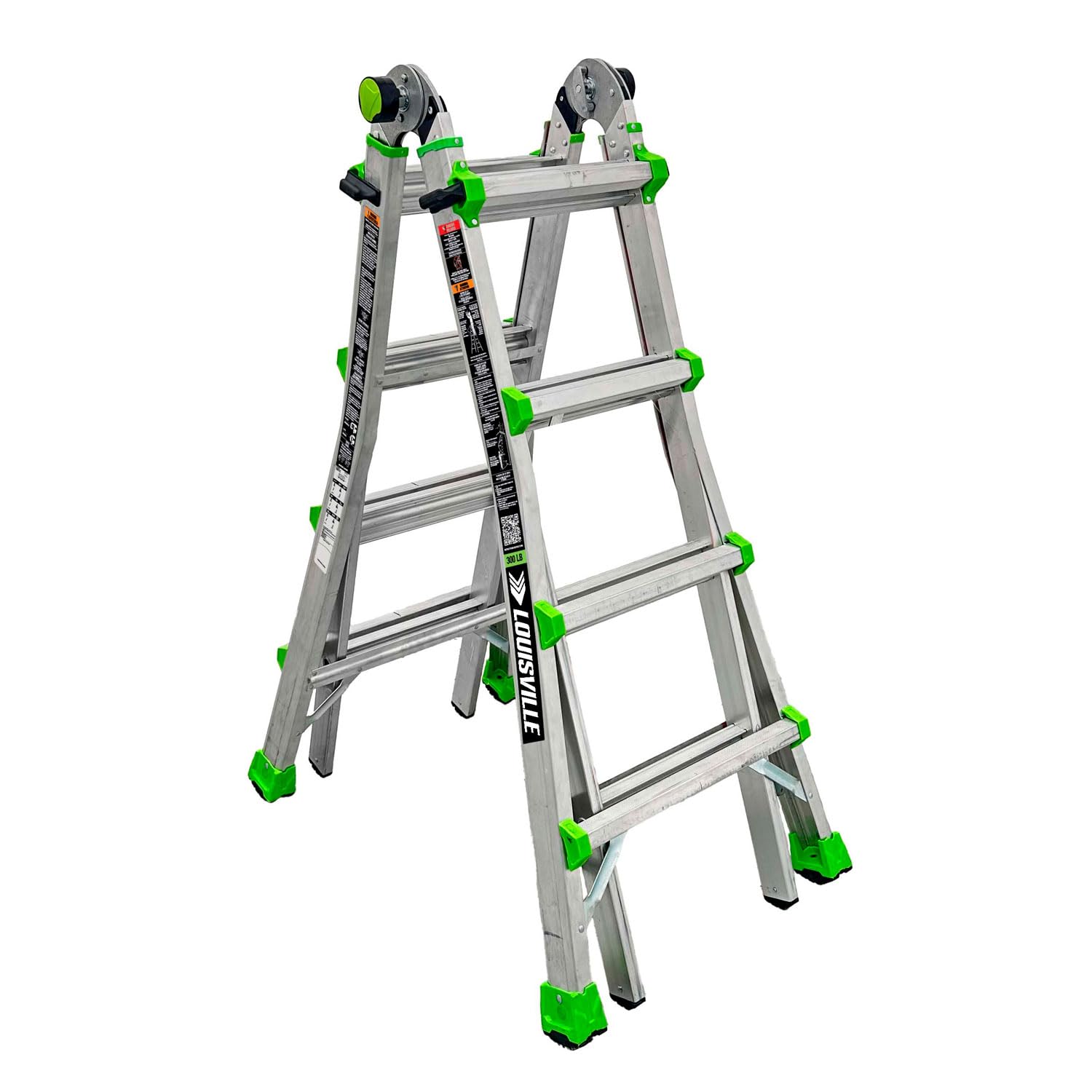 Amazon.com: Louisville 18-Ft Reach Aluminum Multipurpose Ladder