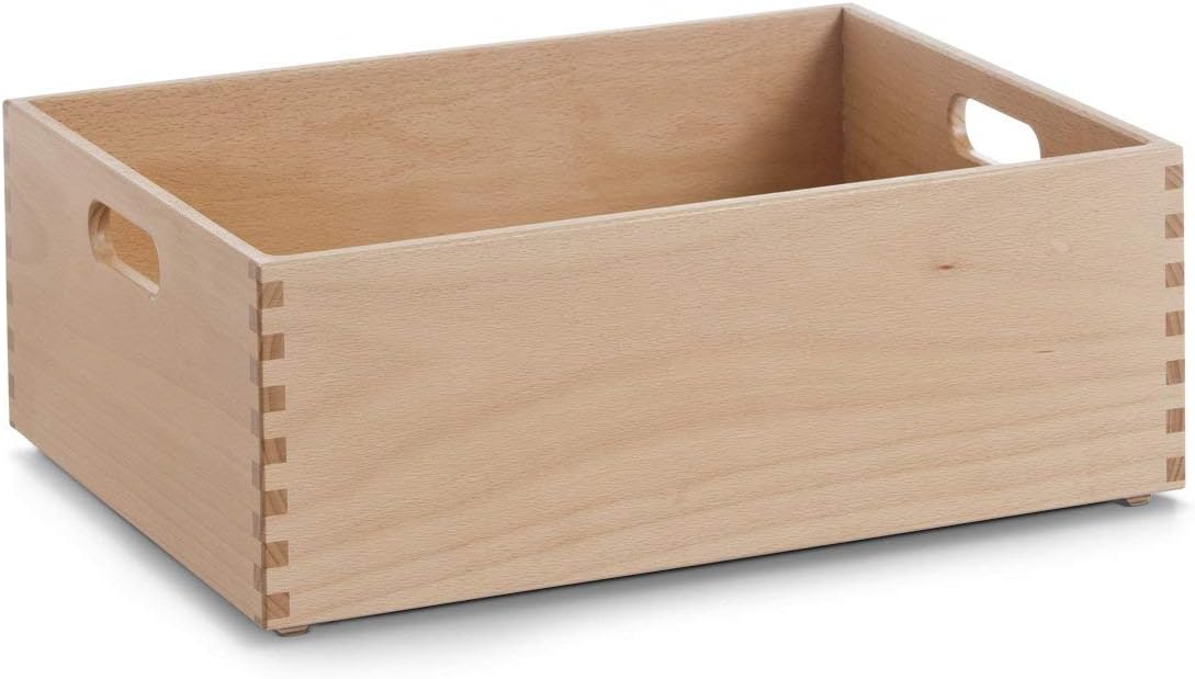 Zeller13308 Multi-Purpose Box 40 x 30 x 15 cm Beech Lacquered