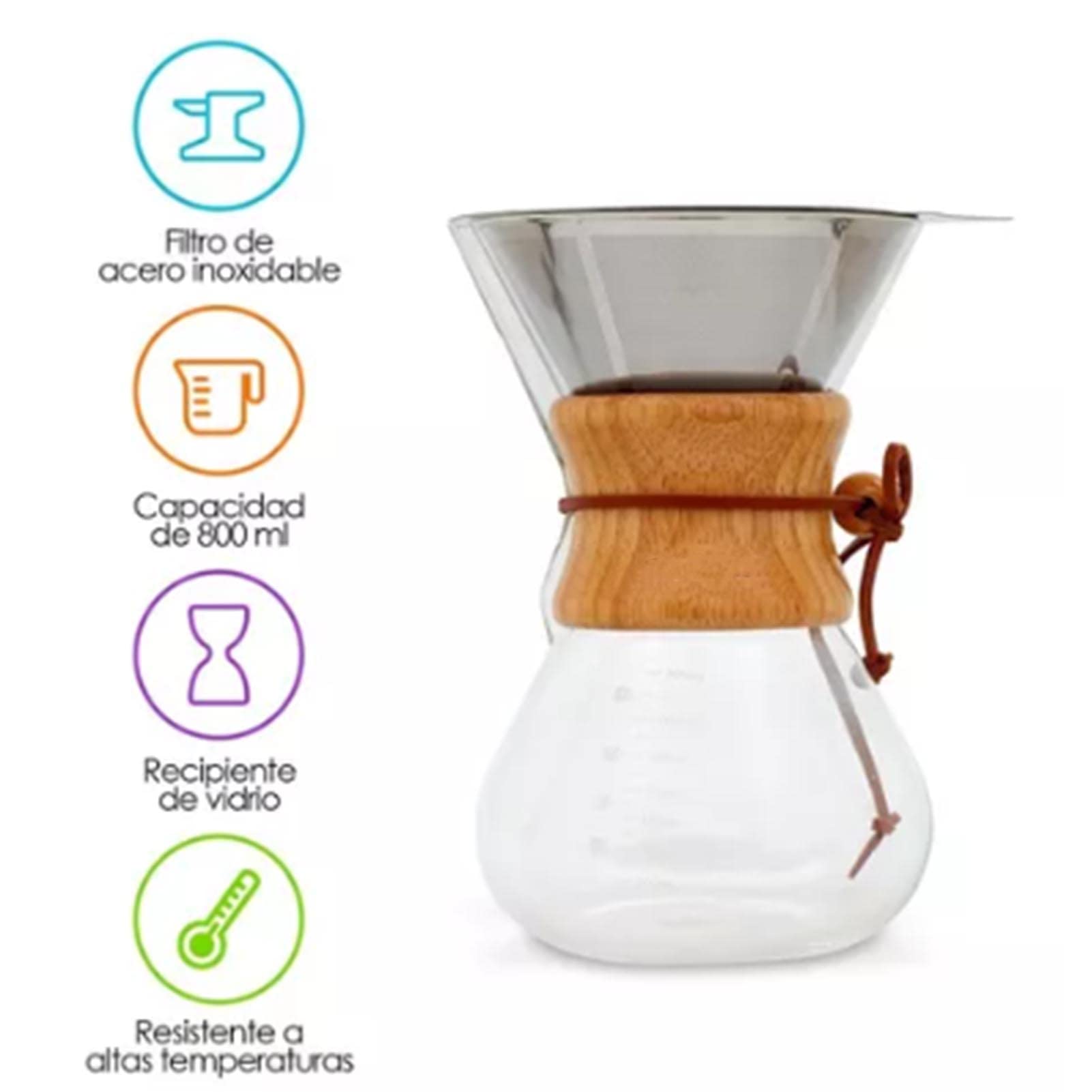 Cafetière En Verre Avec Filtre Permanent (200 Ml)[J929] - Maison