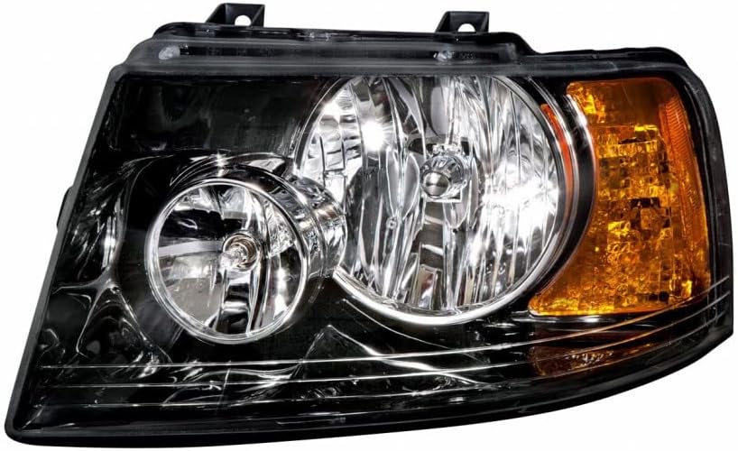 CarLight360: For 2003 04 05 2006 Ford Expedition Headlight Assembly Passenger Side w/Bulbs Black Housing DOT Certified Replacement for FO2503198
