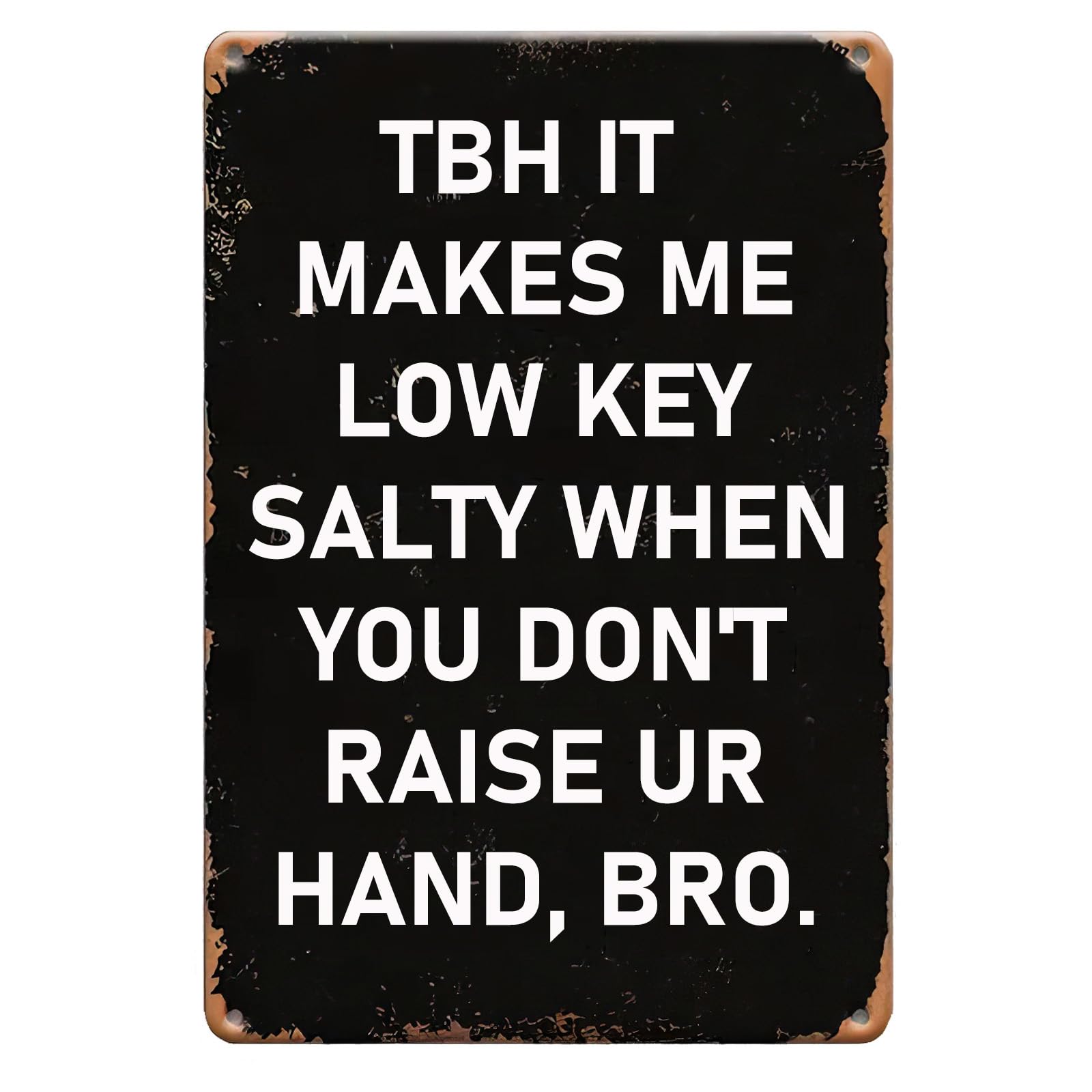 Interesting Classroom Interactive Vintage Metal Sign Campus Funny Daily Quote Metal Wall Plaque for Leisure Space Decoration 8x12 Inch
