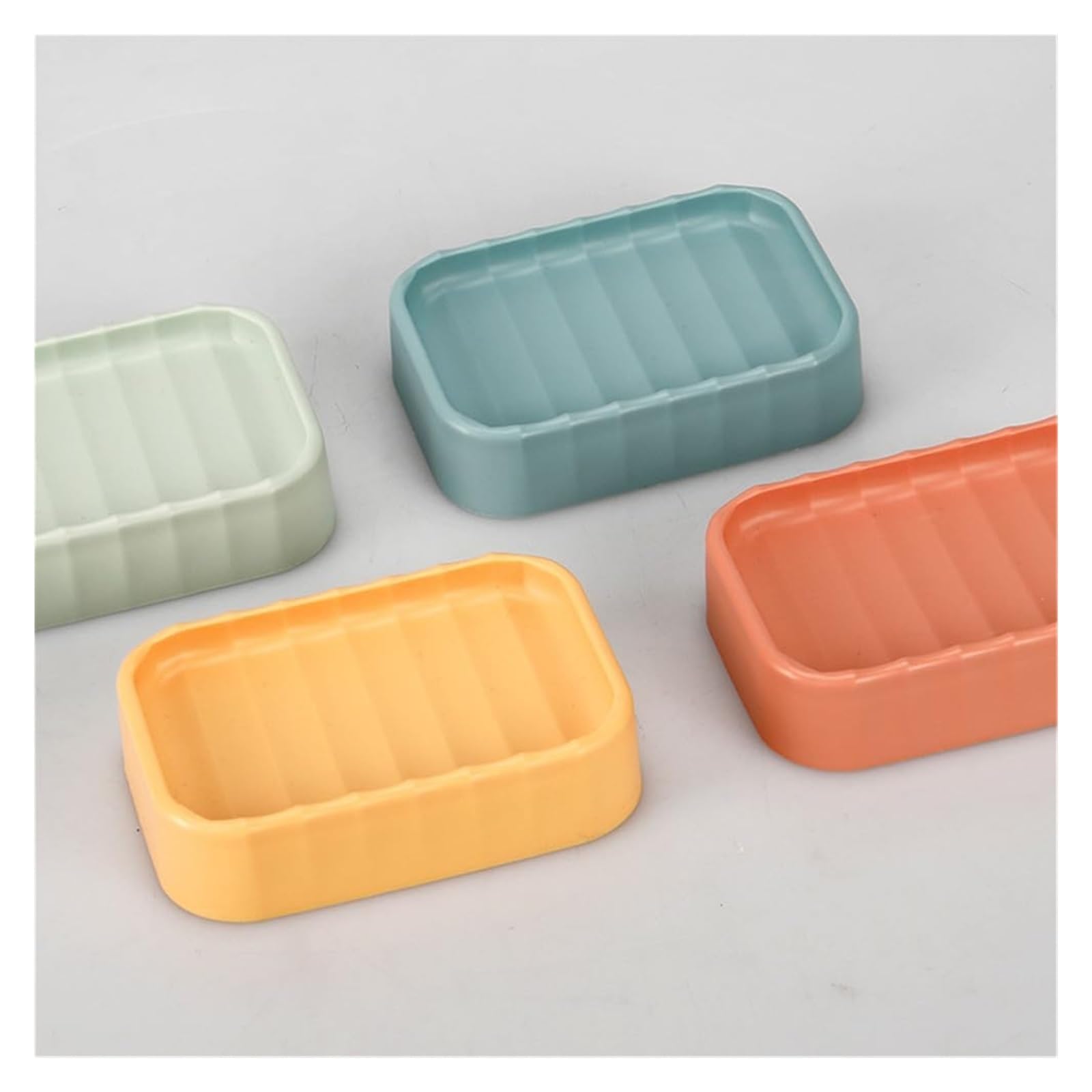 Pack de 4 Accesorios de baño de plástico Multicolor(Light Purple)