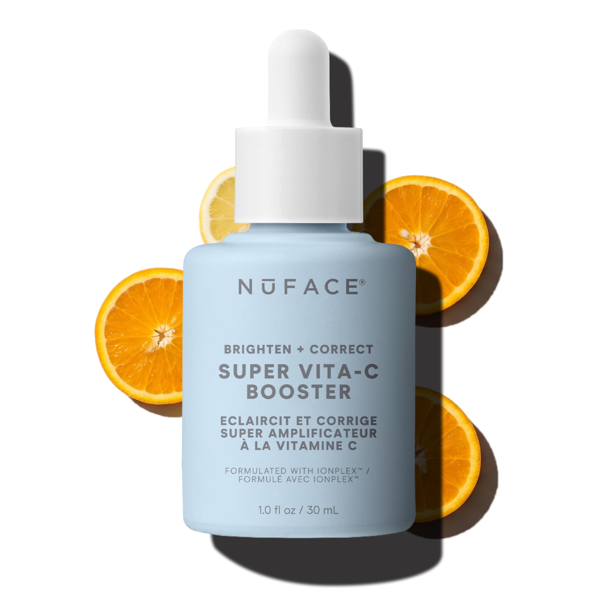 NuFACE Super Vita-C Booster - Vitamin C Gesichtsserum mit Niacinamid - für einen gleichmäßigen Hautton, gegen dunkle Flecken - optimiert Mikrostrom-Behandlungen mit dem (30 ml)