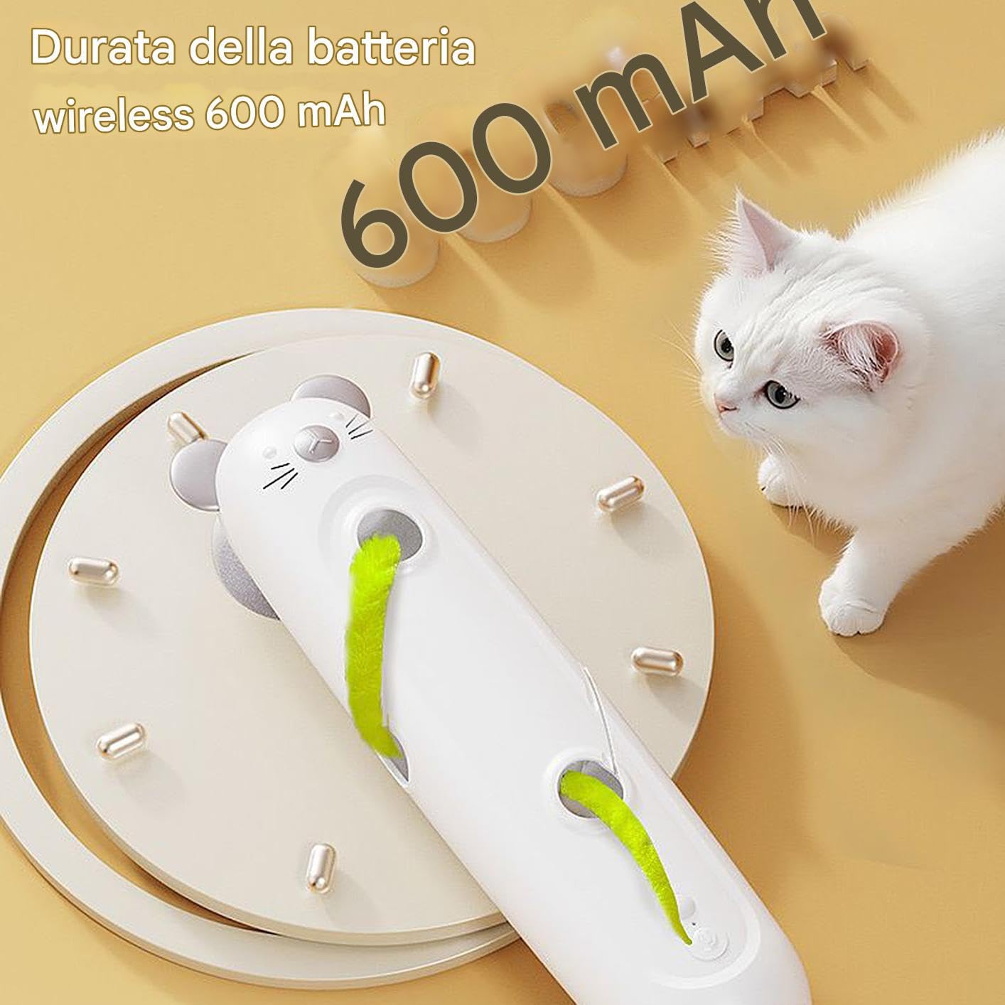 Jouet Automatique pour Chats - Jouet interactif Rechargeable pour Chats