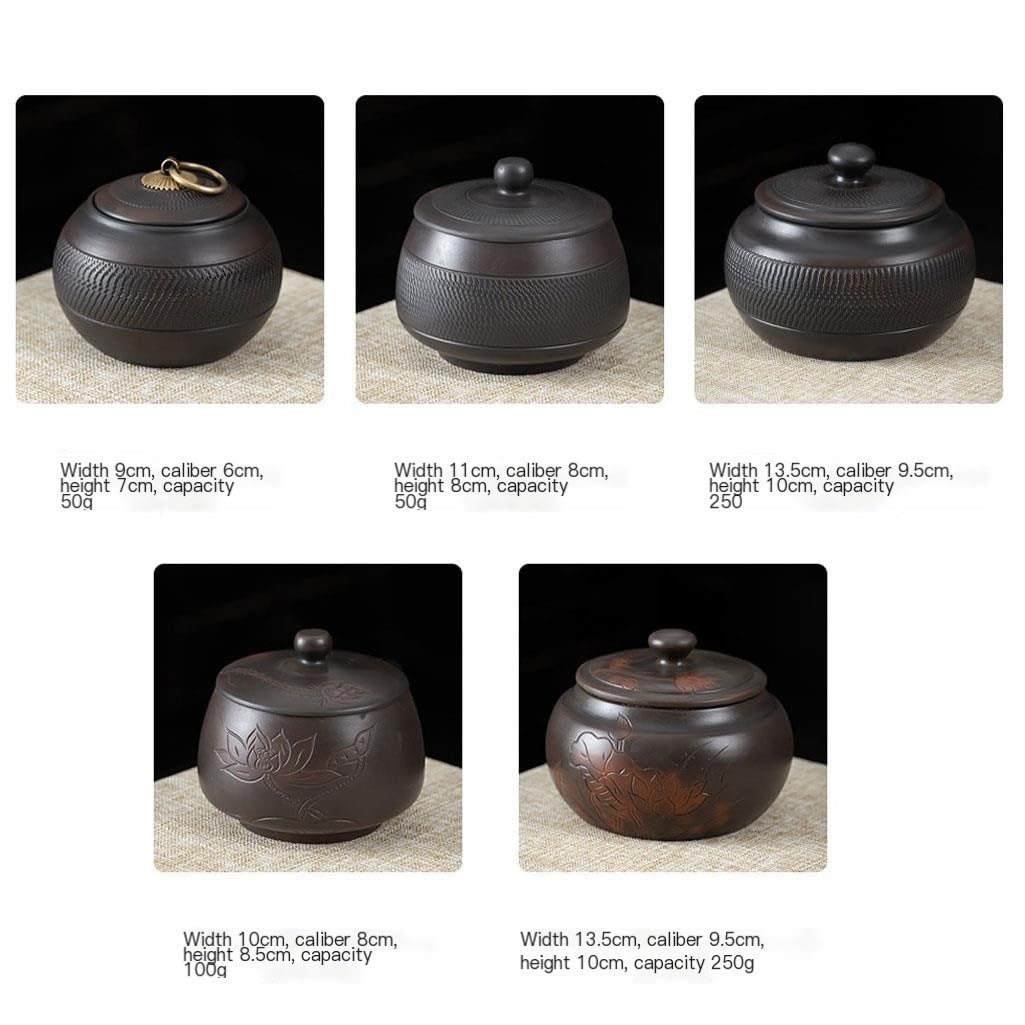Dozownik ziarna z ceramiką, pojemnikiem na ryż, ceramiczny słoik imbirowy pojemniki do przechowywania słoik morski fioletowy ceramika mały słoik na herbatę chiński retro luźny pojemnik do