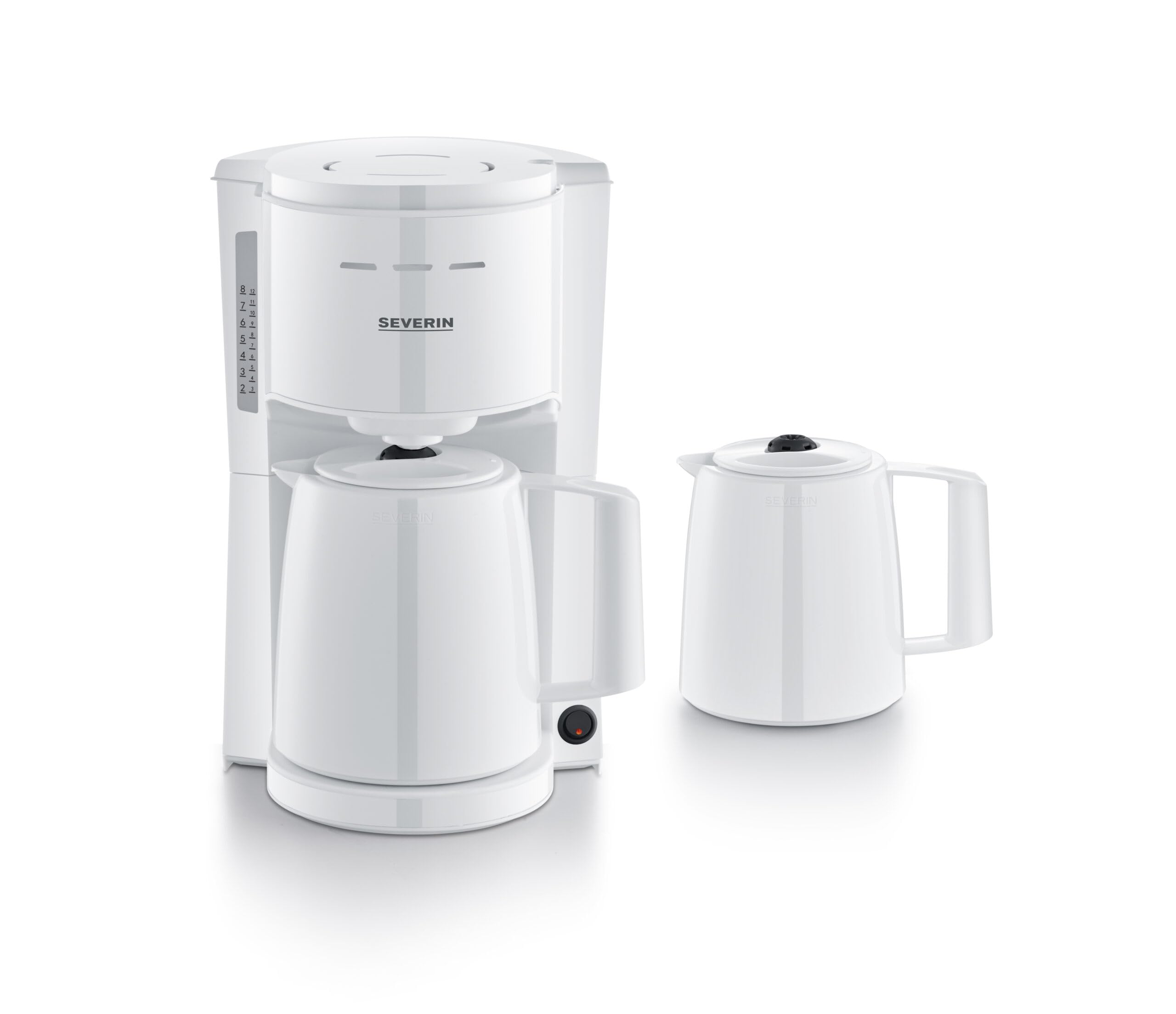 Severin KA 9309, cafetière filtre isotherme, 1L, 2 verseuses 16 tasses