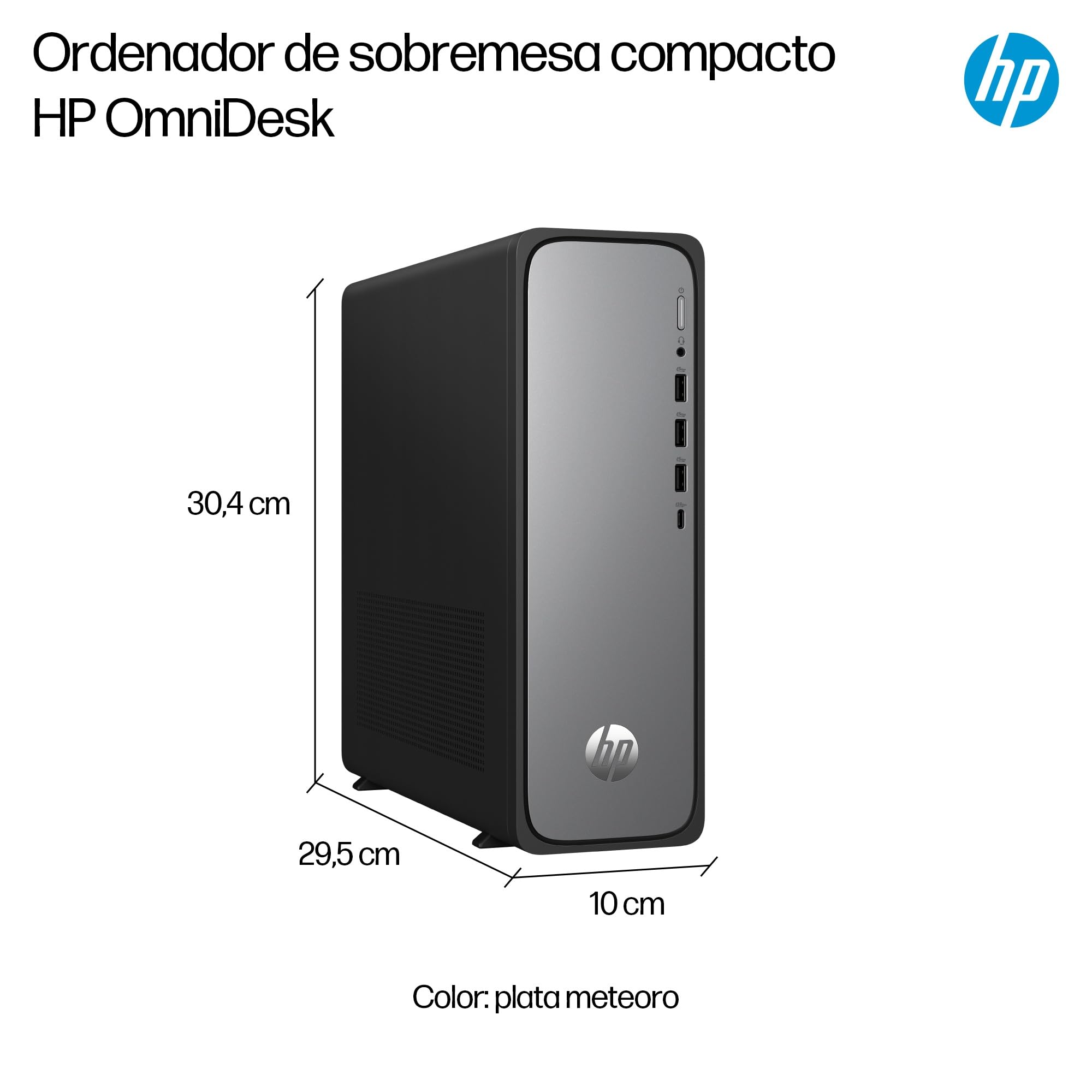 HP Ordenador de Sobremesa OmniDesk Slim (Intel Core i5-14400, 16GB