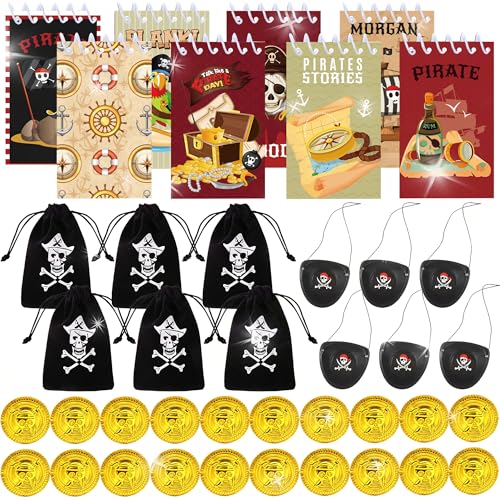 Bracelets Slap et bagues pirates pour garnir les sacs de fête