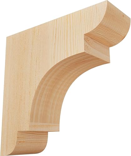 Miniatura 102 de Ekena Millwork COR04X12X12NEB00RWR 4 pulgadas de ancho x 12 pulgadas de profundidad x 12 pulgadas de alto New Brighton Rough Sawn Corbel, cedro rojo