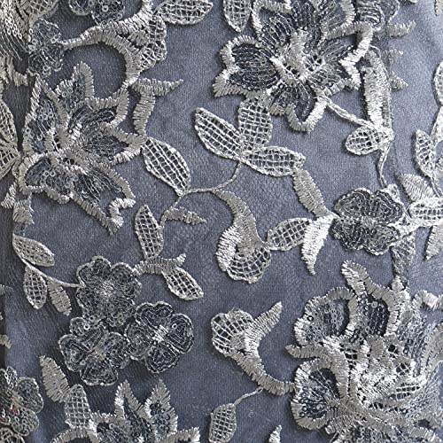 Image of Alex Evenings Women's Short Embroidered Cocktail Dress, Wedding Guest (Petite and Regular Sizes)