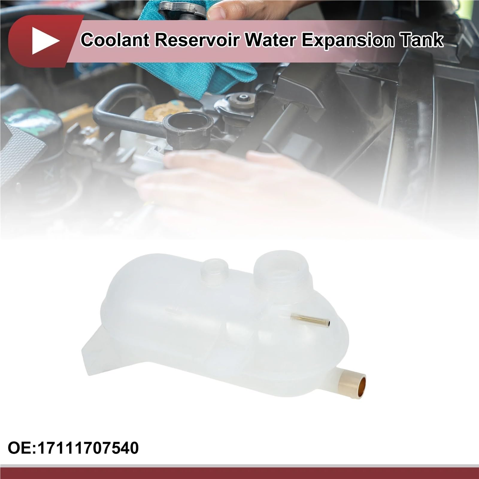 Pasuje do BMW 325 E30 1986-1987 L6 2.7L Pasuje do 325e E30 1984-1987 L6 2.7L 17111707540 Zbiornik wyrównawczy płynu chłodzącego