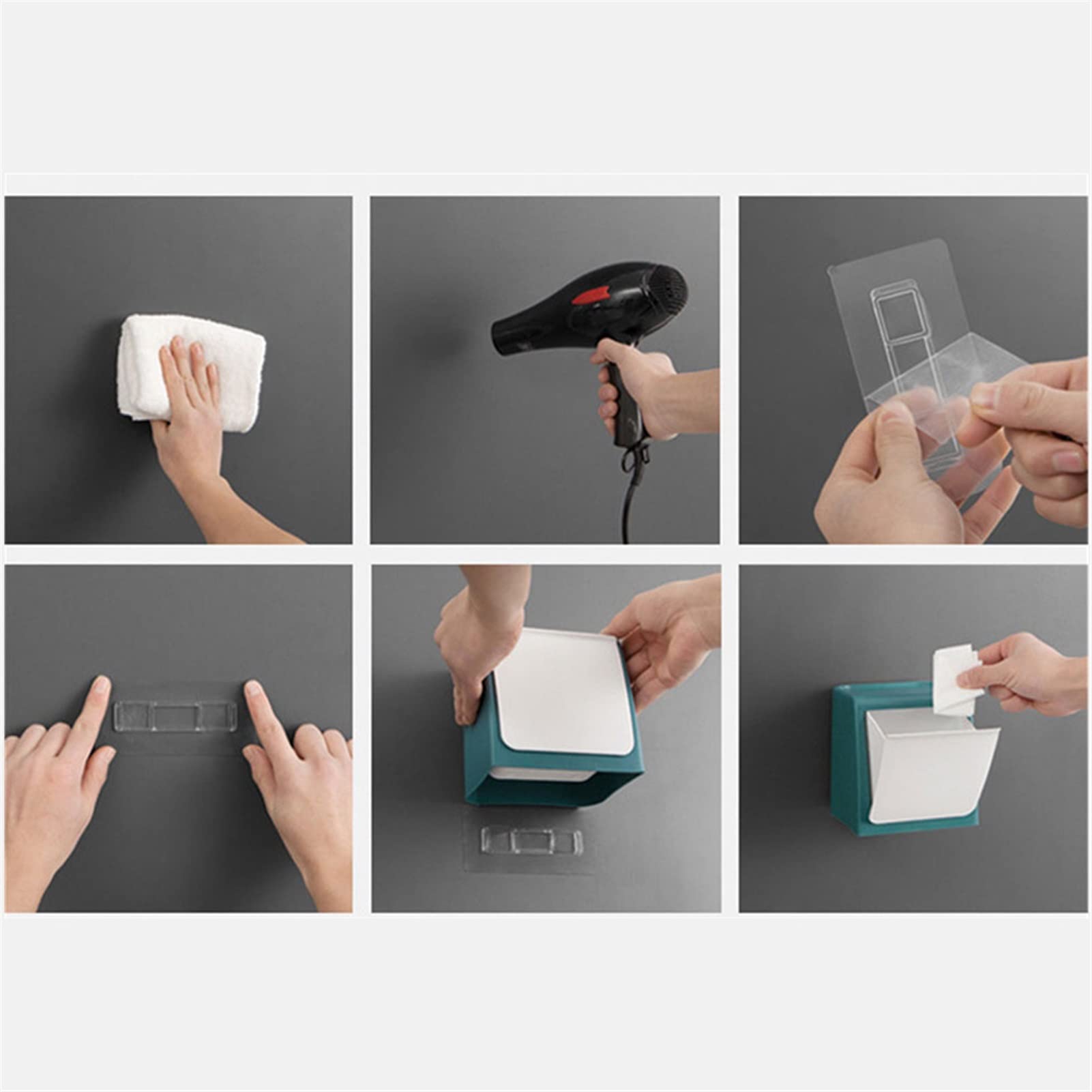 Cestino Carta Ufficio Casetta montata a Parete da Cucina Can del Bagno Creative Punch Litter Case Multifunzionale. Pattumiera da Bagno (Color : B)