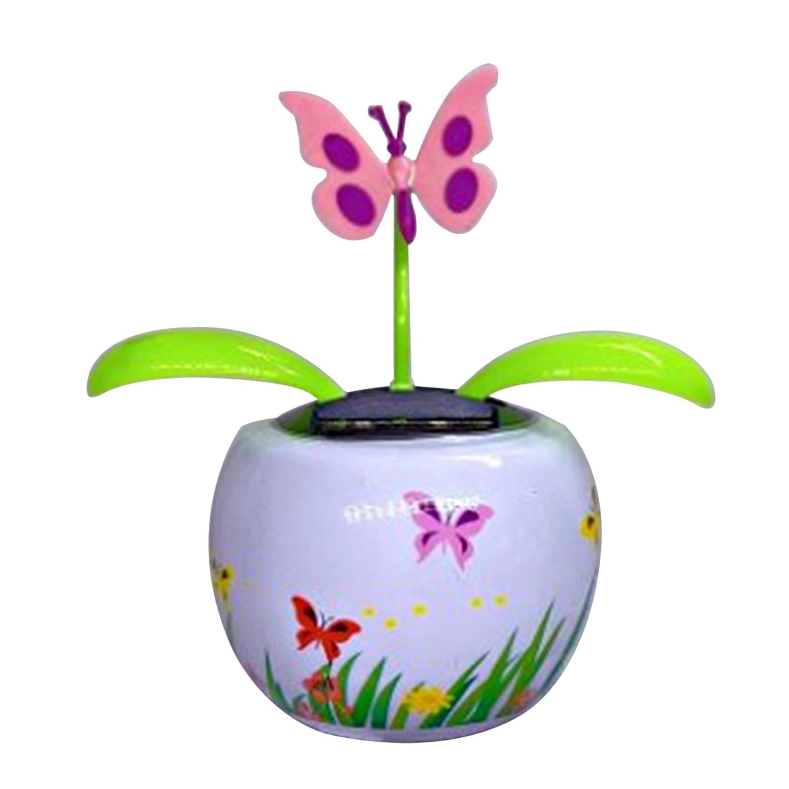 Générique Solar Dancing Flowers,Solar Powered Dancing Flowers | Sunflower Car Ornament Dancing in Colorful Pots | Solar for , Flower Car Decoration for T