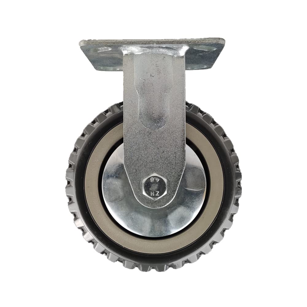 Robustes Lenkrollen-Set, 15,2 cm, Polyurethan-Räder, 2 feste und 2 feststellbare Rollen für Ausrüstung und Möbel, Lenkrollen für einfache Mobilität