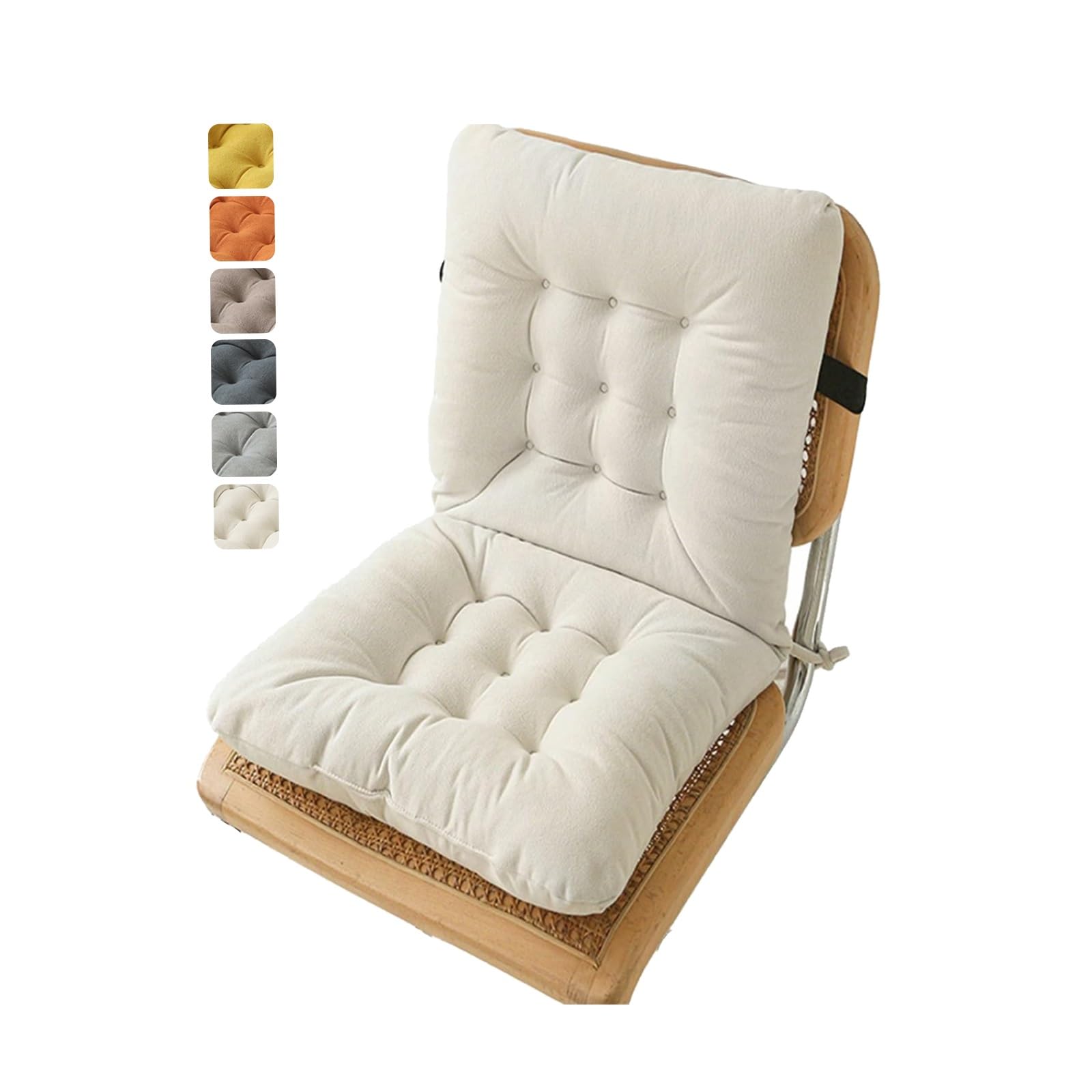 Comodi cuscini per sedie con schienale, antiscivolo, per interni ed esterni, 40 x 80 cm, con cinghie, per casa, giardino e cucina, ed eleganti