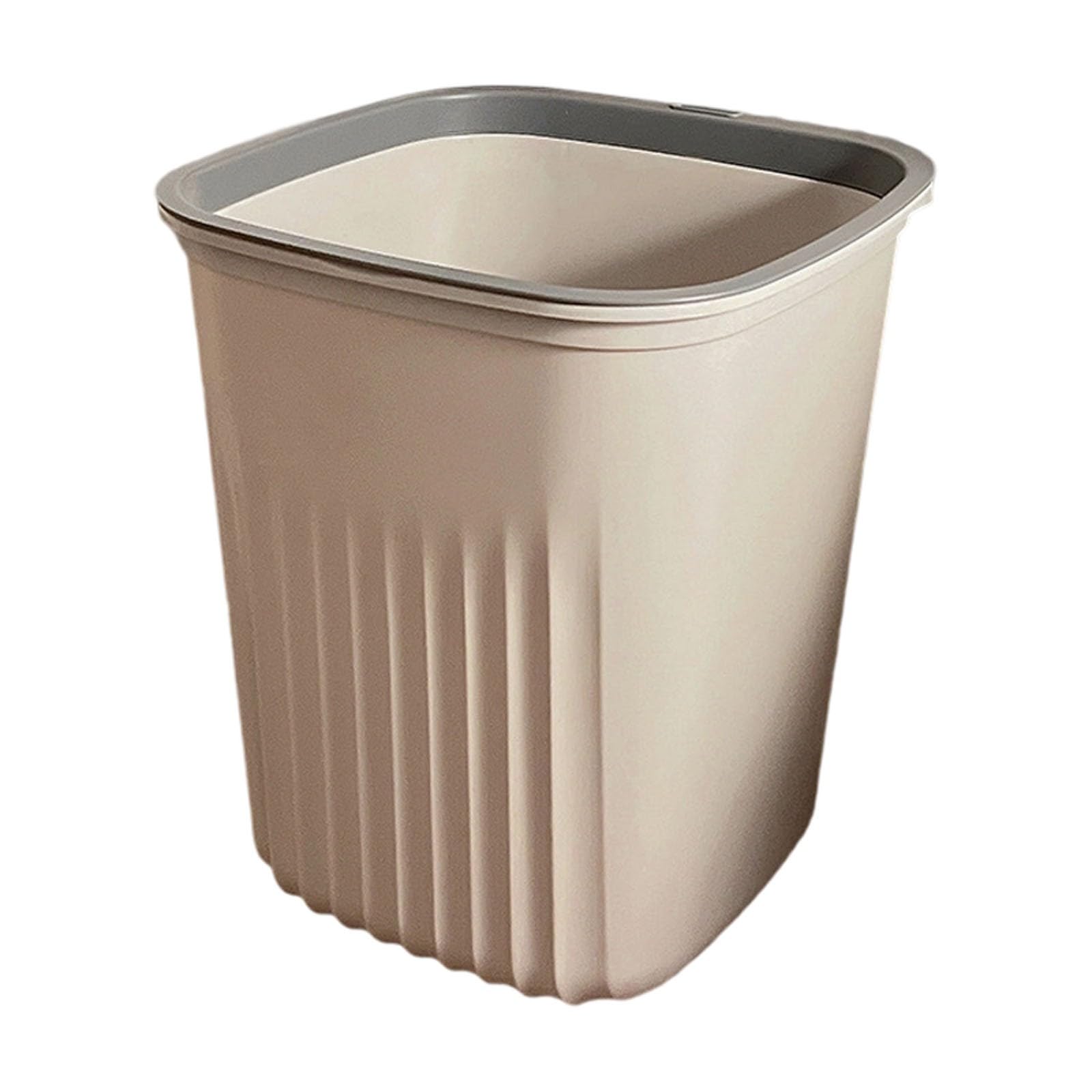 Small Garbage Can Durable Cartoon Small Capacity Garbage Cans for Kitchen Commercial Compact Striped Kitchen Trash Cans for