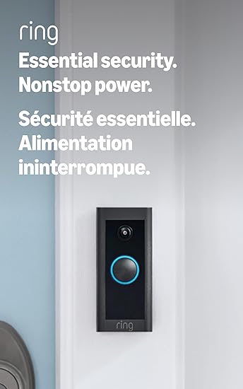 Ring Video Doorbell Wired (newest model), Use Two-Way Talk, advanced motion detection, HD camera and real-time alerts to monitor your front door (wiring required)