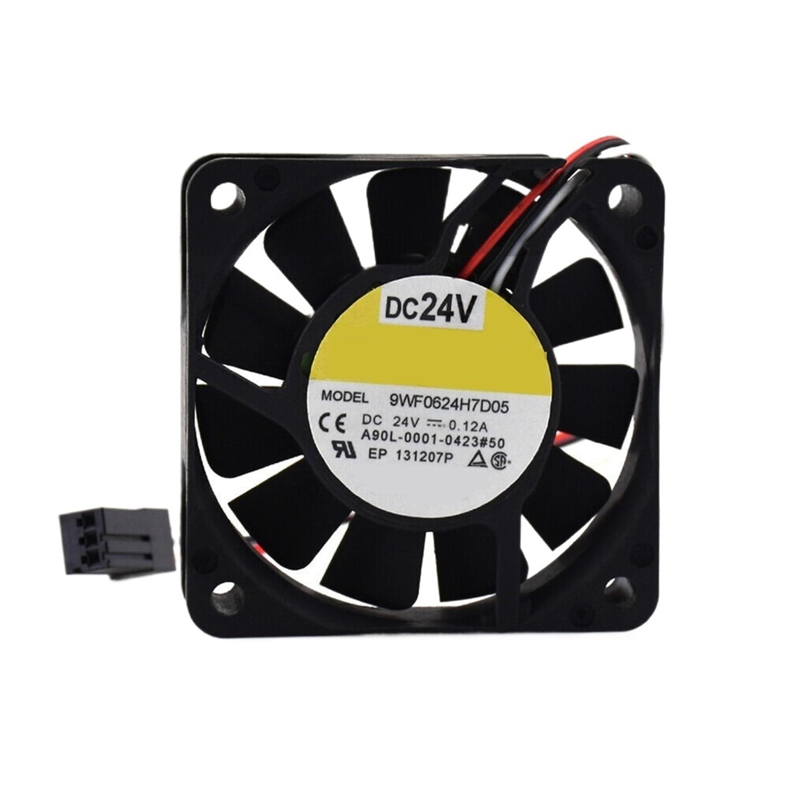 UWUKCJOKQ 1pcs Cooling Fan 9WF0624H7D05 A90L-0001-0423#50 DC24V 0.12A 6cm 6015 60x60x15mm 3-Wire 3-PIN