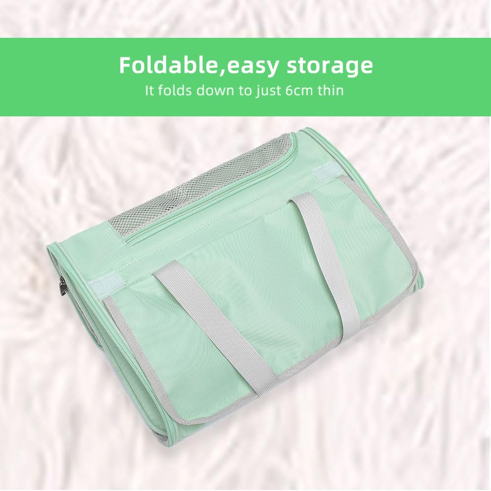 Sac de transport souple pour chien avec 1 sac à déjections canines et 5 tapis hygiéniques, approuvé par les compagnies aériennes pour petits chiens/chats (41,9 x 27,9 x 27,9 cm (L x l x H), idéal pour