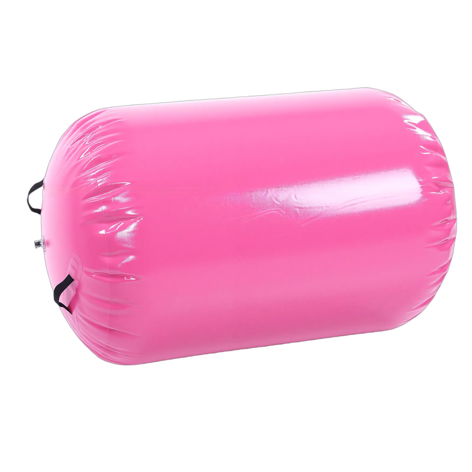 Generic Nadmuchiwany Wałek Gimnastyczny z ręczną pompką do Rozwijania Umiejętności Cheerleaderek i Siłowni 0,7 X 0,9 M (PINK)