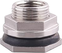 Vista 13 de DERNORD 1" colocaciones de mamparo del acero inoxidable del conector del tanque de agua del tabique femenino