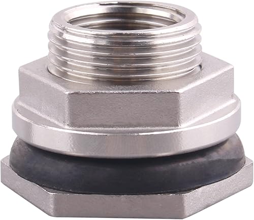 Miniatura 42 de DERNORD Conector de tanque de agua hembra de 1 pulgada, accesorios de mamparo de acero inoxidable, paquete de 5