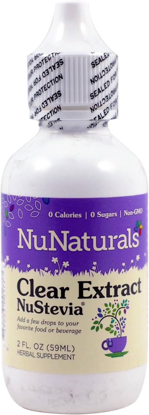 NuNaturals - Clear Stevia Pure Liquid Plastic Bottle - 2 oz. ( Multi-Pack)