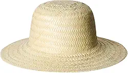 Chapeu Palha Artesanal Jurema Preto Velho Caipira Roça Fazenda Aba Larga Proteção Solar Feito à Mão