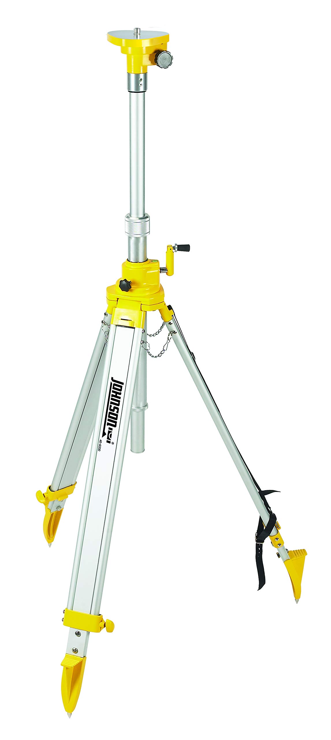Johnson Level & Tool 40-6330 5/8-Inch 11 Roscado Altura Ajustable 49-3/4 Pulgadas a 118-1/8 Pulgadas Trípode