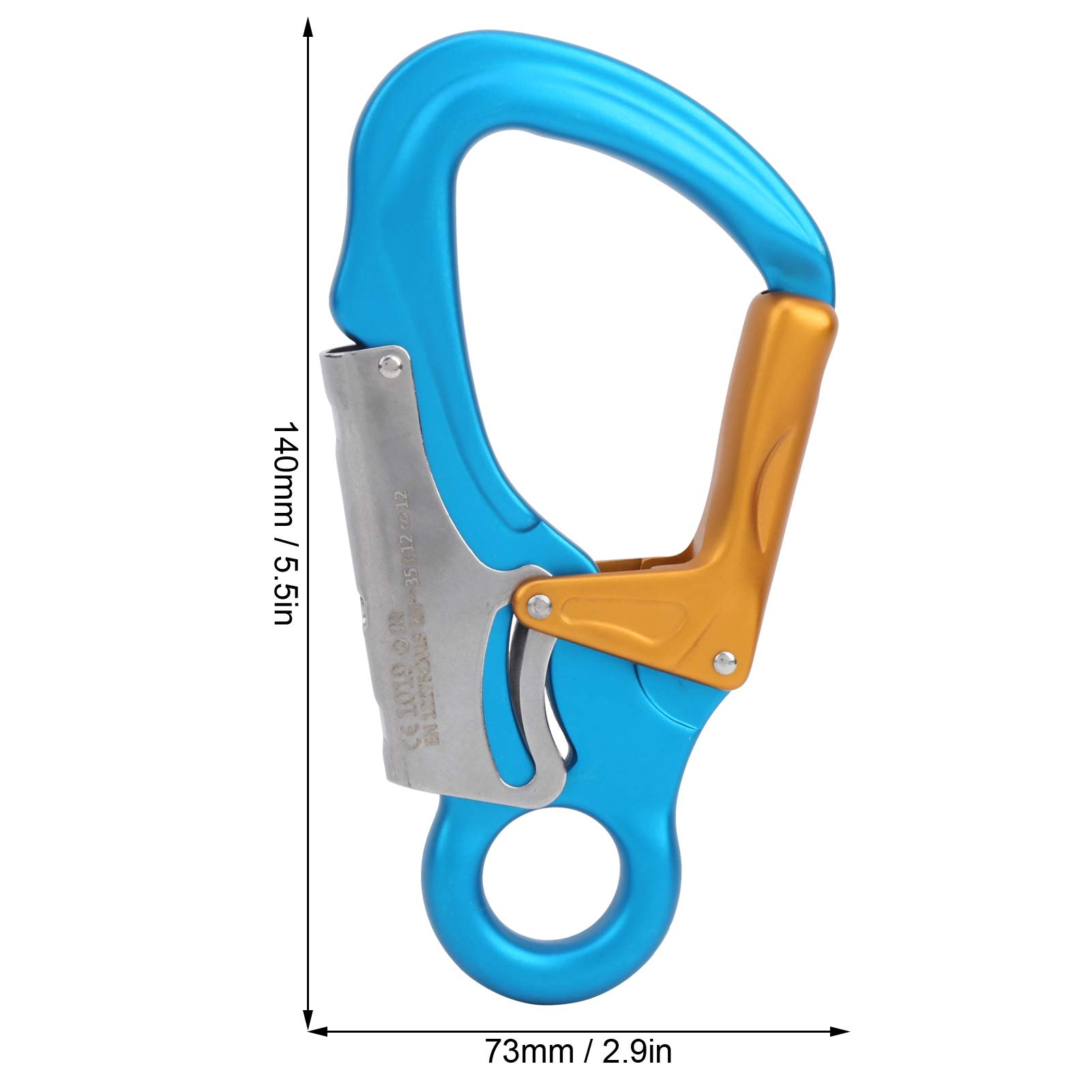 Karabiner 35KN Sicherheitsschnalle Kletterknopfring für den Außenbereich Geeignet für Bergsteiger-Kletterhöhlen in großer Höhe