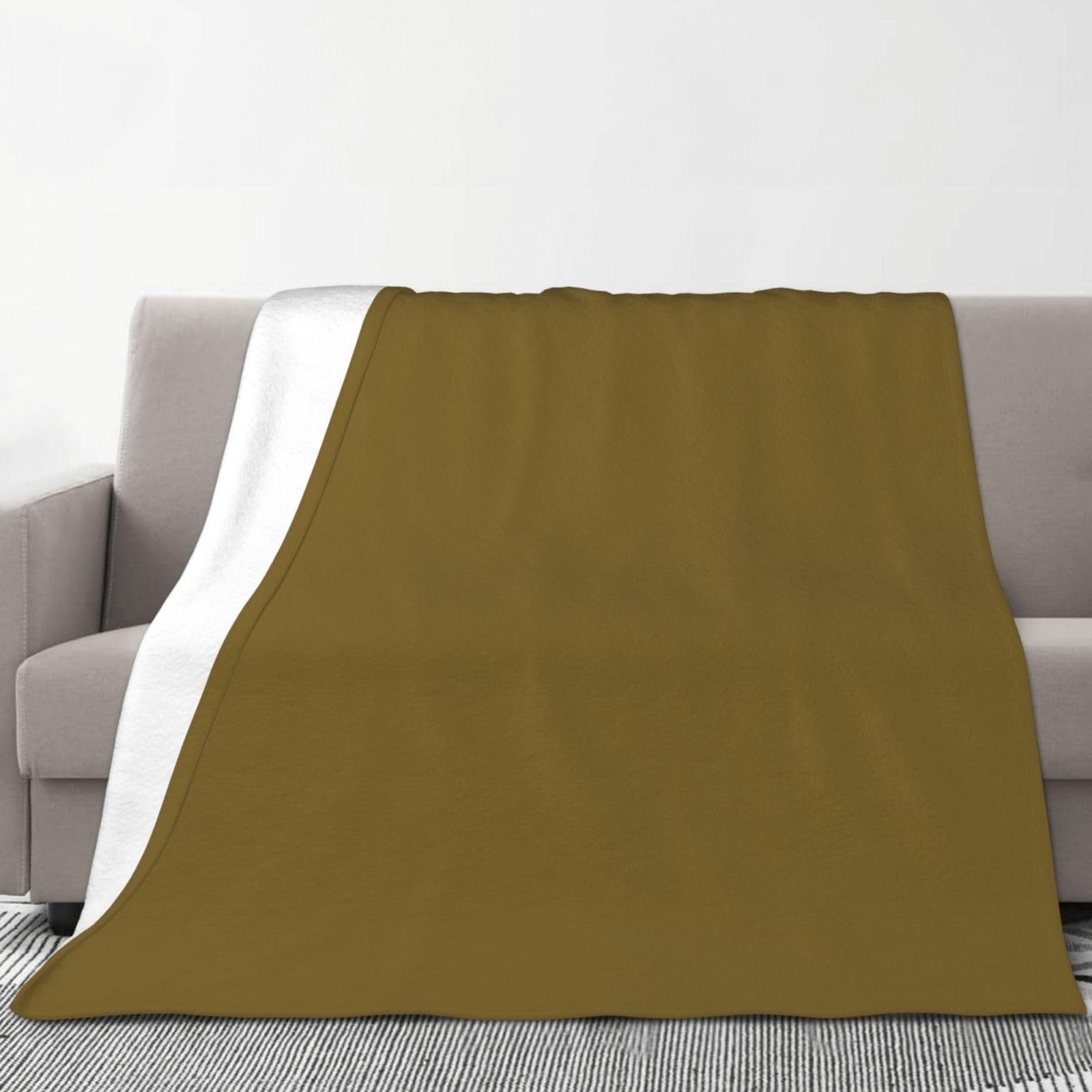 Couverture décorative pour canapé imprimé chêne marron, le cadeau réconfortant idéal