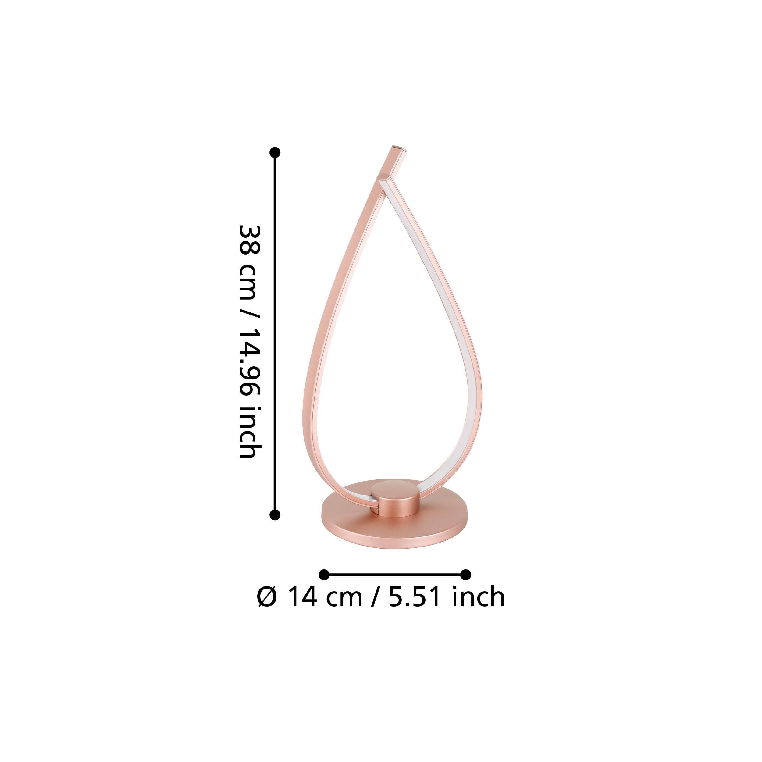 Eglo LED lampada da tavolo Palozza, lampada da tavolo 1 fiamma, lampada