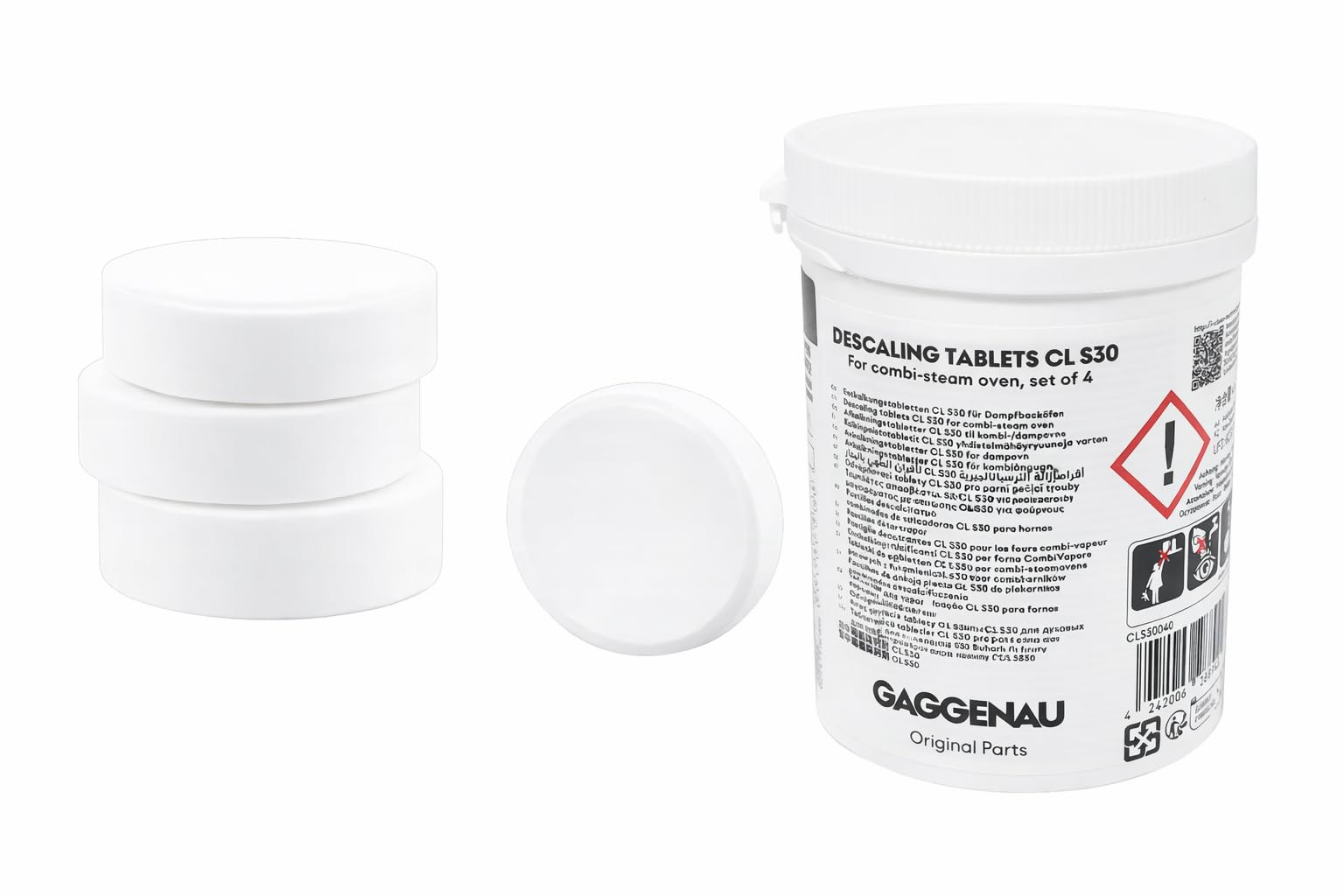 Descalcificador Gaggenau CLS30040 Descaling Tablets 17002490 Horno de vapor serie BS y BSP