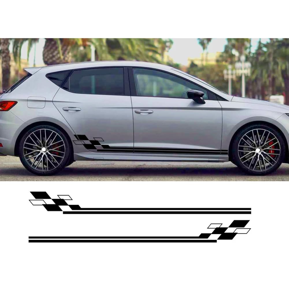 Car Door Side Stickers Vinyl Graphics Racing Sport Style Decor Decal, For Seat, For Kia Sportage, For T=oyota Land Cruiser, For Land Rover SUV