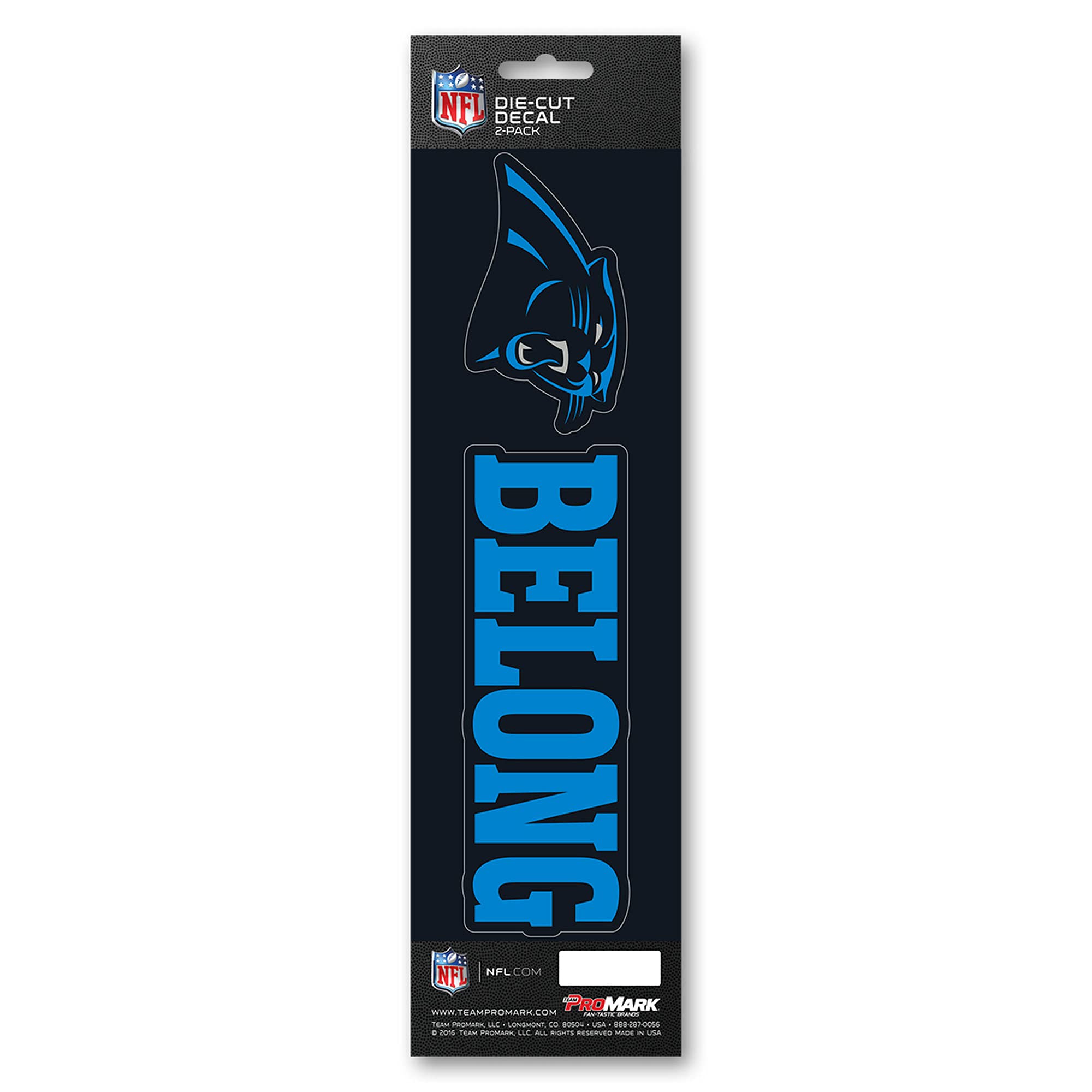 FANMATS NFL - Carolina Panthers 2 Piece Decal Sticker Set