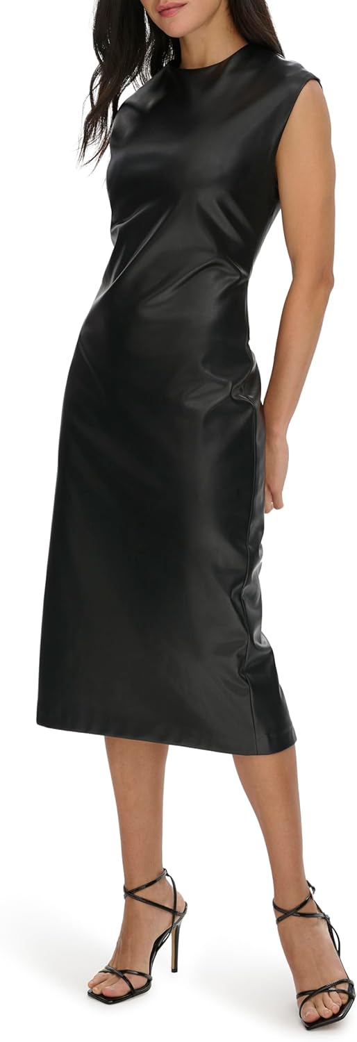 Calvin Klein Womens Sheath Short Sleeve Dress - Image 4