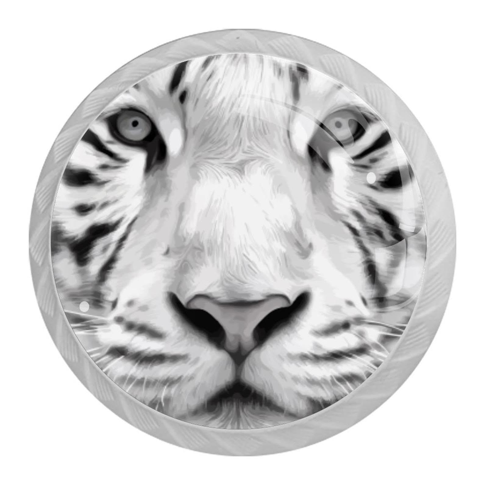 Tqmspg Multi18 4 Pieces Drawer Pulls Tiger Door Knobs Dresser Handles For Kitchen Wardrobe Cupboard Hardware Furniture