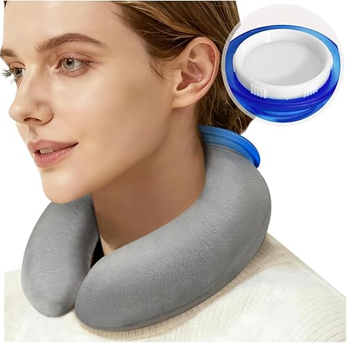 Botella de agua caliente en forma de U con cubierta de forro polar 28.7 fl oz, bolsa de agua caliente y fría, almohadilla térmica para aliviar el