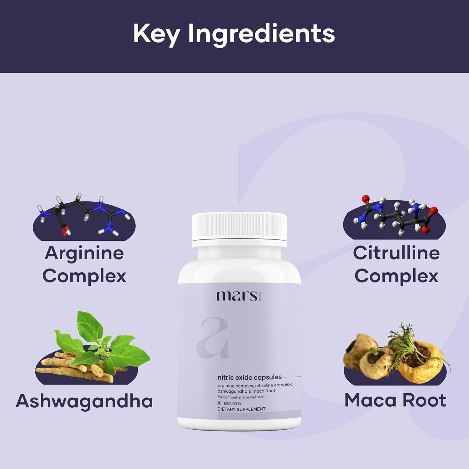 mars by GHC NitroBurn Combo: Powered by Nitric Oxide & Himalayan Berberine | Pack of 3 | 360 Capsules